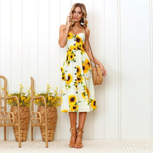 Floral Summer Beach sundress dress Women