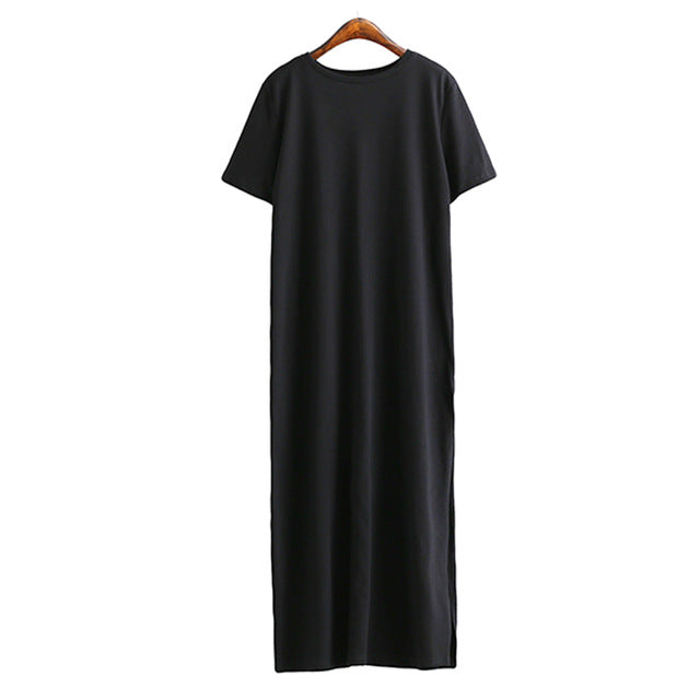 Maxi Shirt Dress Women Summer