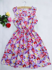 Dress Print Floral Sundress